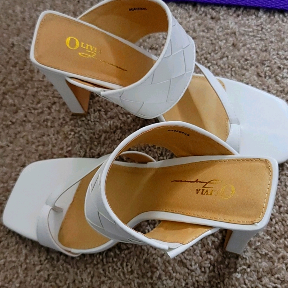 Faux Leather Heel